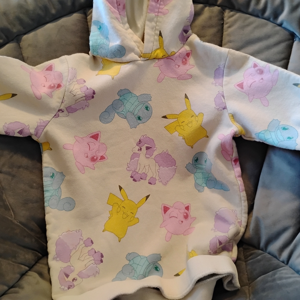 Pokemon White Fleece Jacket h&m